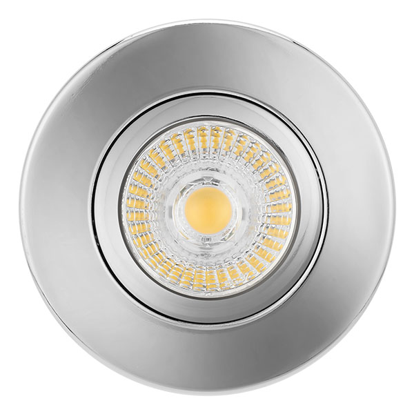 Fire Rated MV/LV Chrome Centre Tilt Downlight
